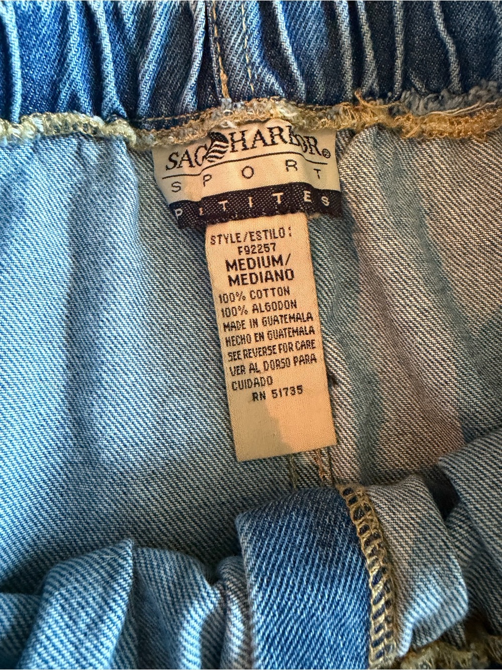 🌟Sag Harbor Vintage
Cottagecore Blue Button-Front
A-Line Denim Skirt - Picture 3 of 6